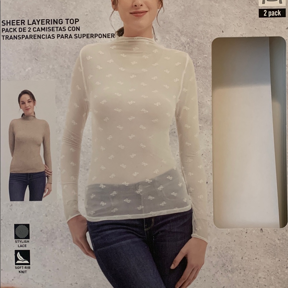 Bundle of two turtleneck tops sz XL